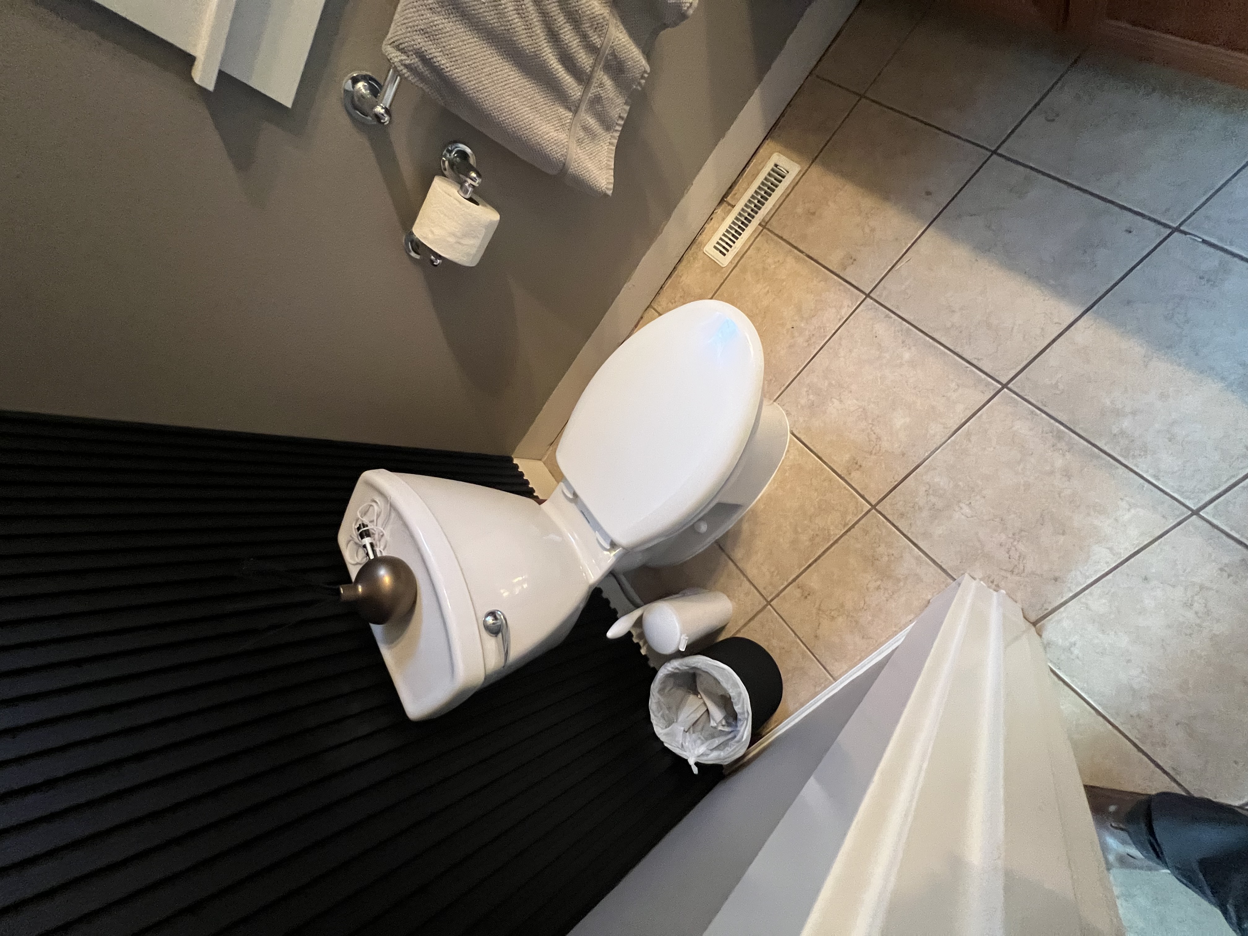 Half-bath remodel shower detail