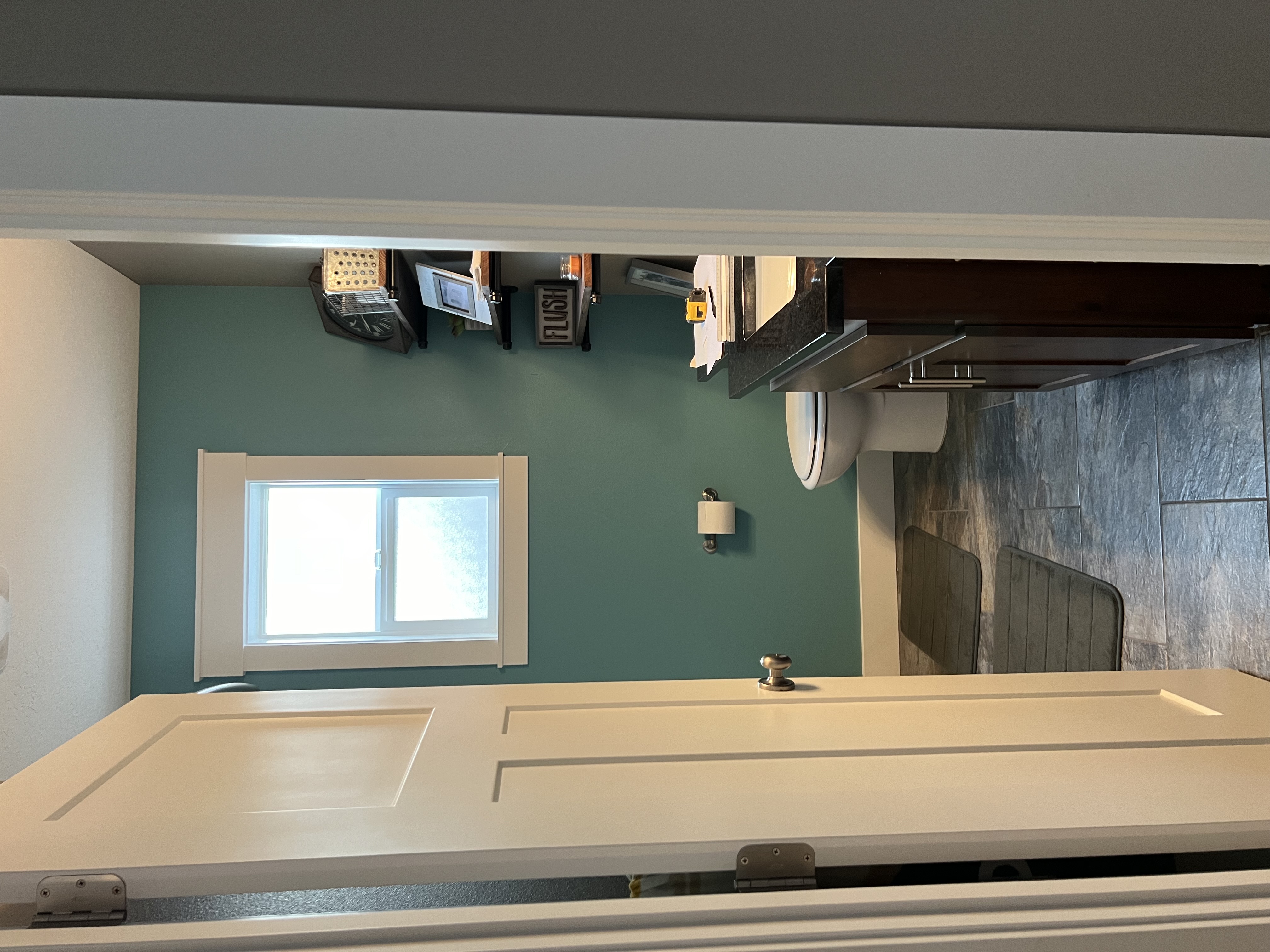 Double bathroom remodel tile work