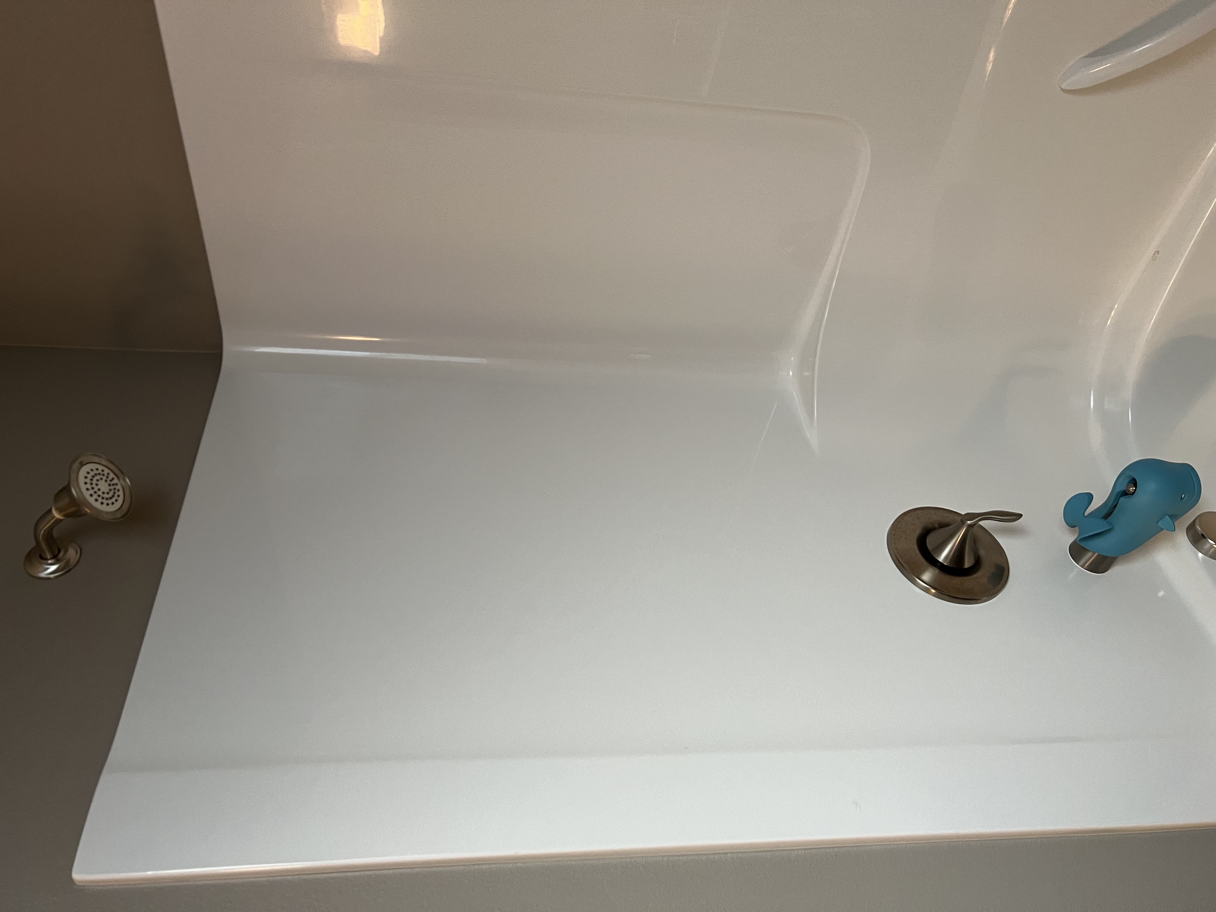 Double bathroom remodel tile and lighting