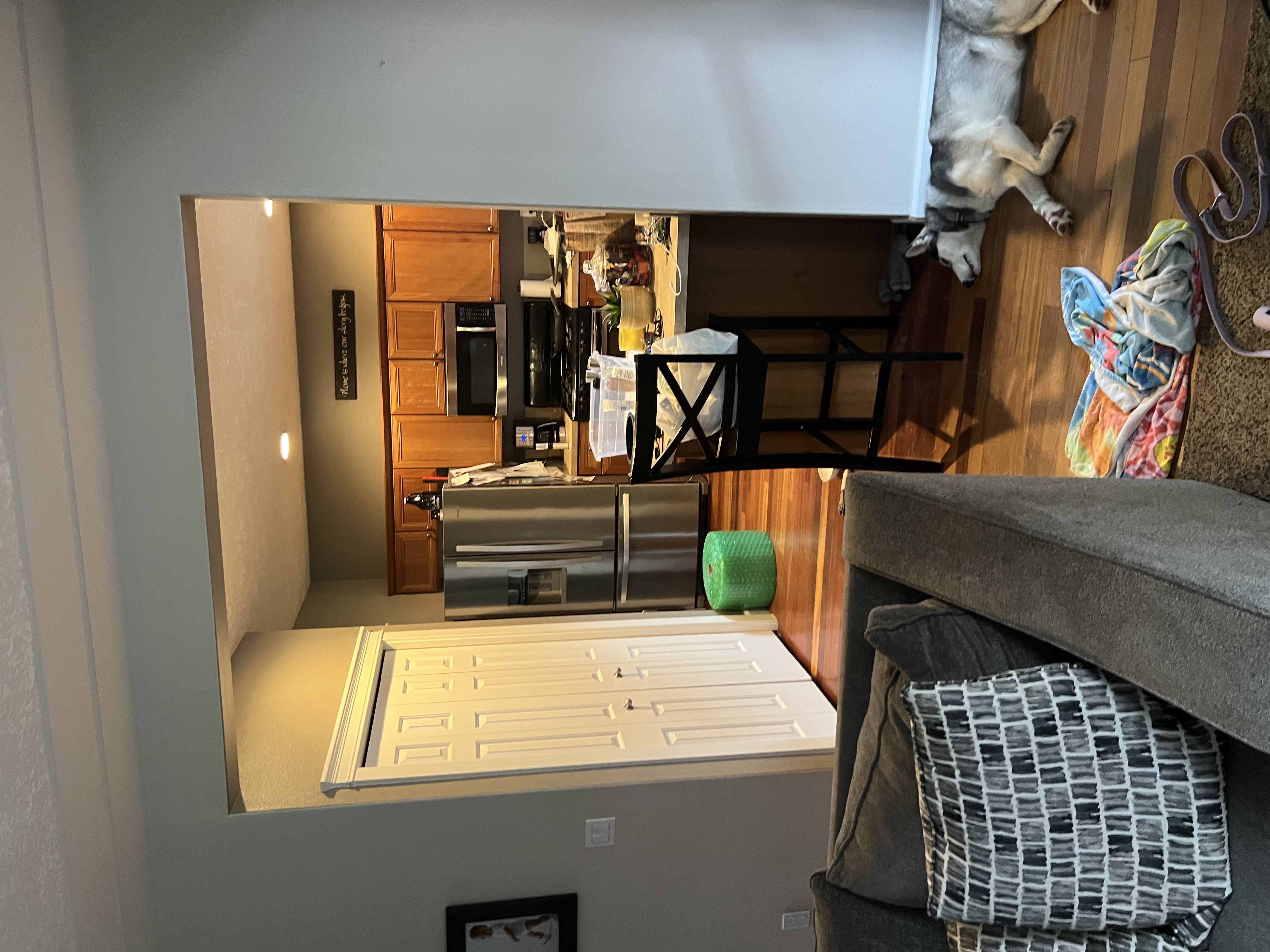Kitchen remodel workspace view