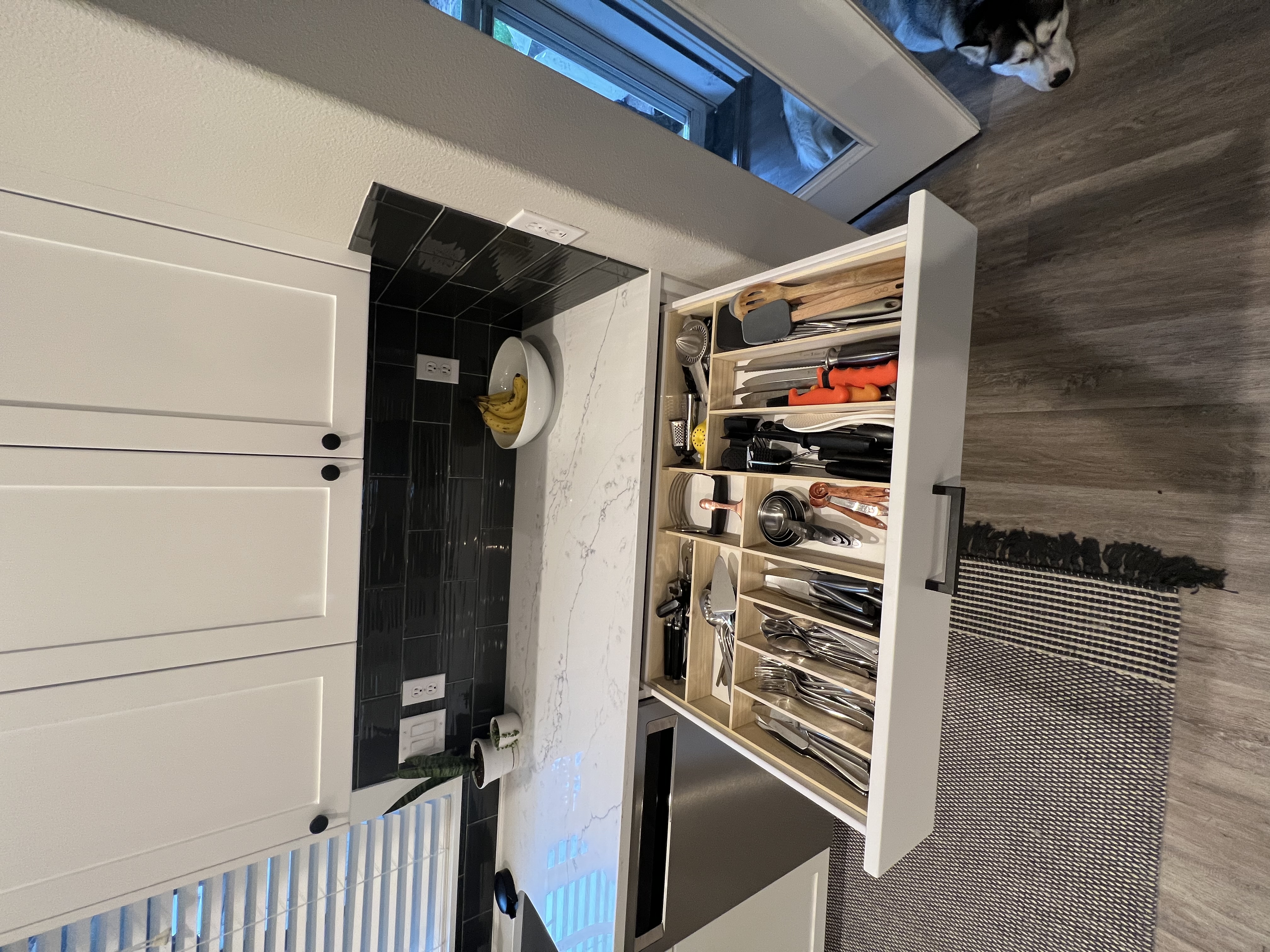 Kitchen remodel lighting detail